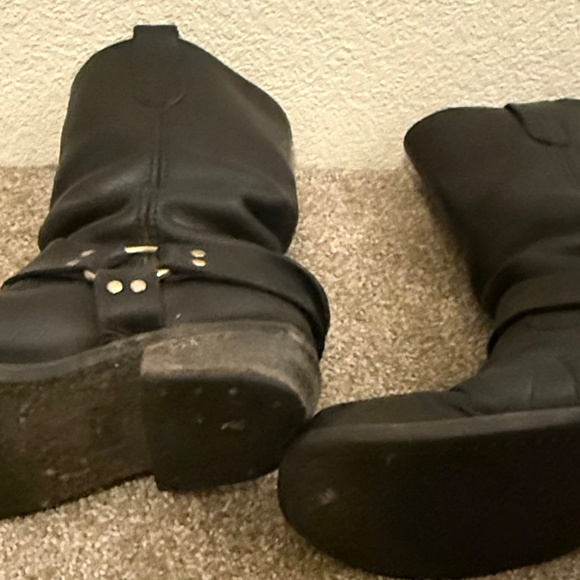Black Harness Boots